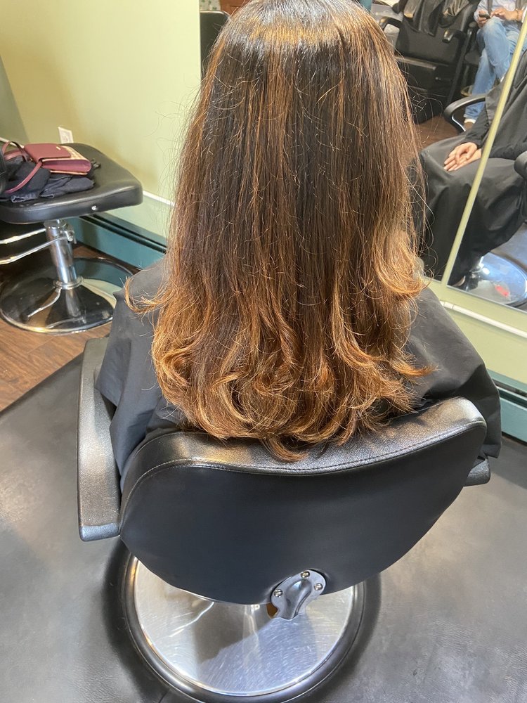 Just finished the highlights, haircut and blow dry