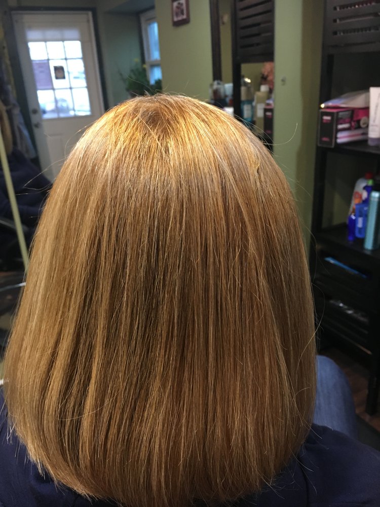 Color, highlighting, cut, and blow dry